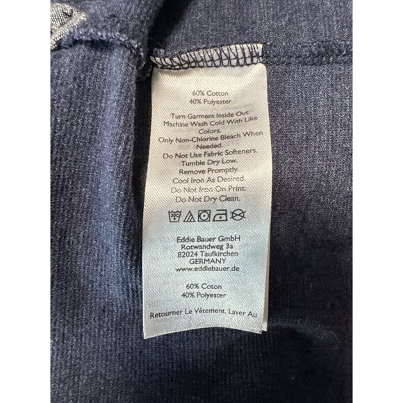 Eddie Bauer Mens Navy Short Sleeve Polo Shirt L - Picture 5 of 9